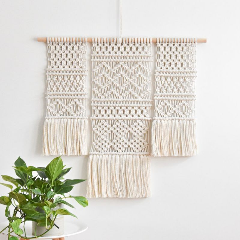 Jual Modern Macrame Wallhanging Simple Design Makrame Hiasan Gantung ...