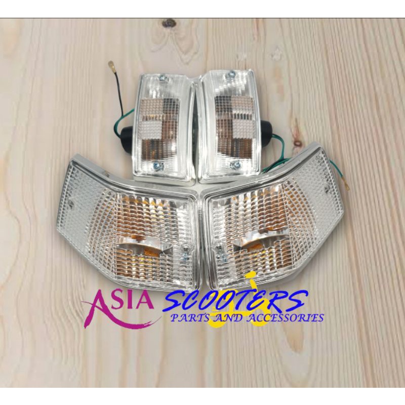 Jual Lampu Sen Sein Vespa Px New Px Putih Diamond Import Shopee Indonesia