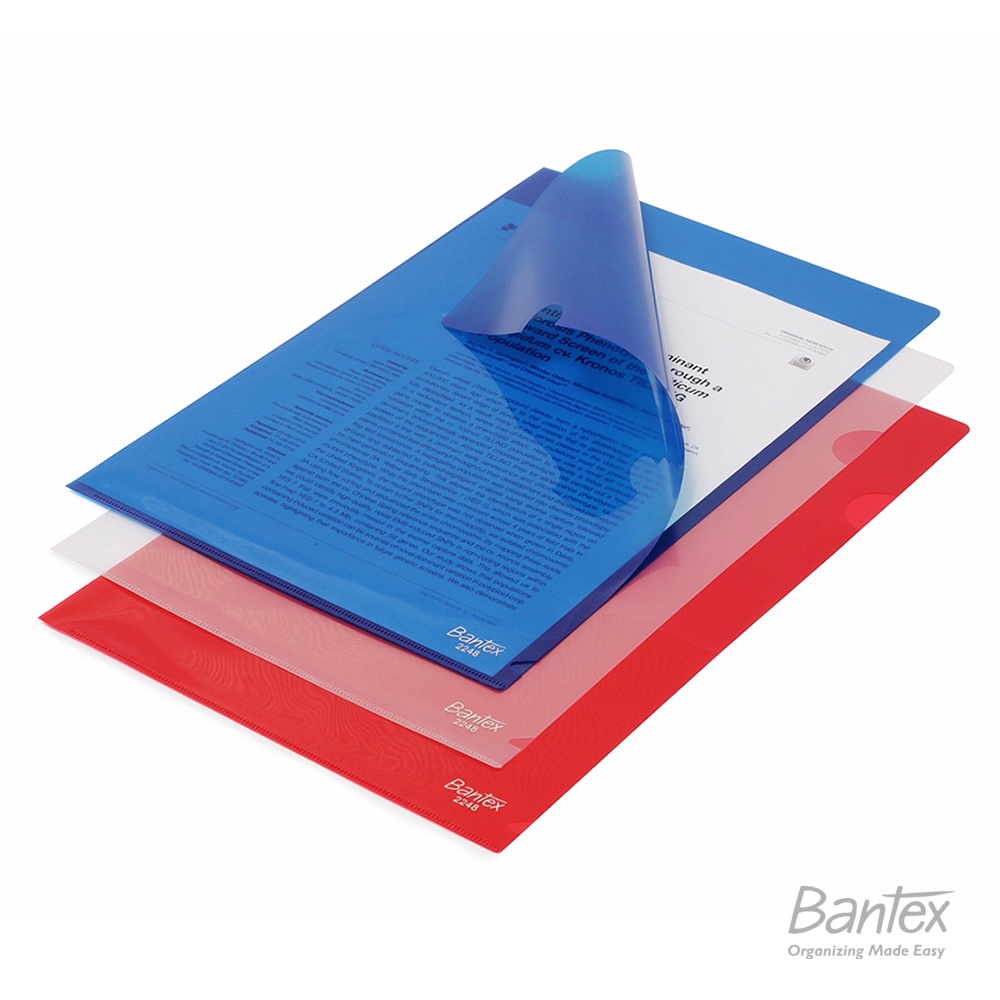 Map L Plastik Bening Clear Sleeve L Folder Folio F4 Blue 2248 01G (3)