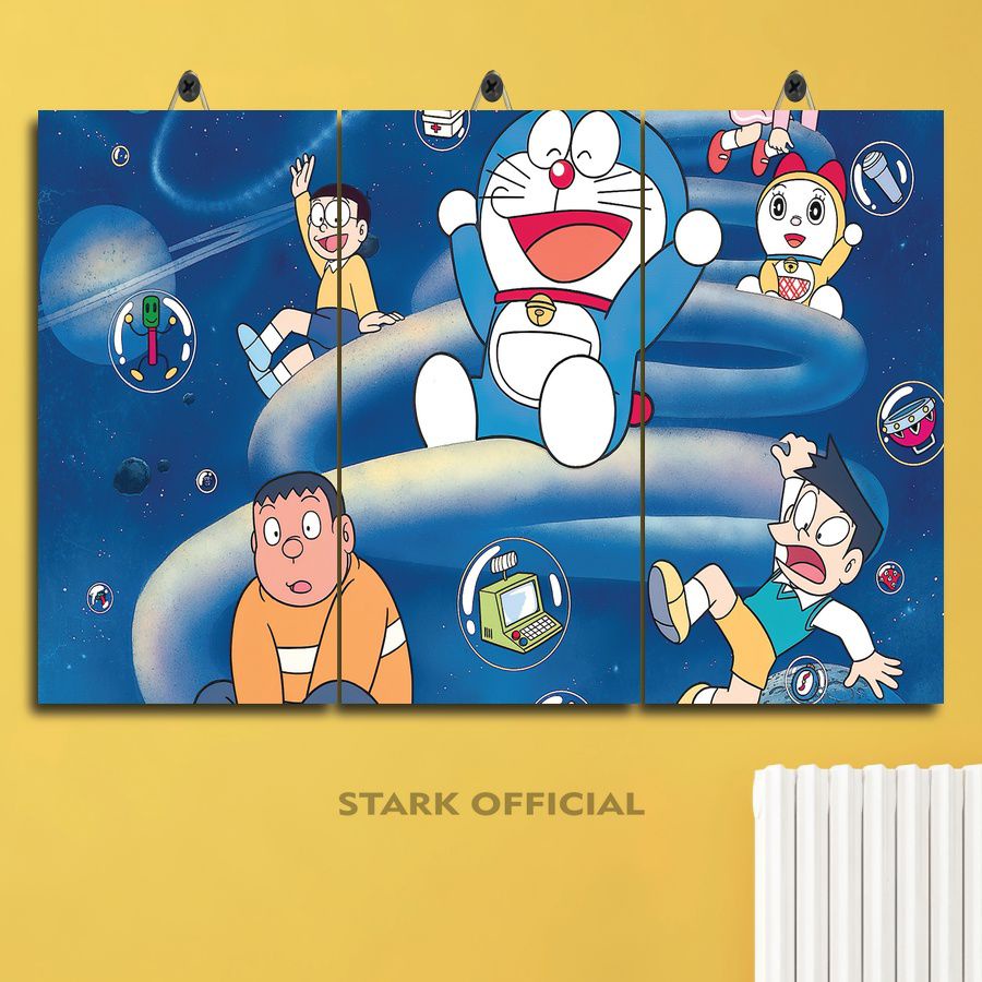 Jual HIASAN DINDING WALLPAPER GAMBAR DORAEMON THE MOVIE 45X30 MULTI ...