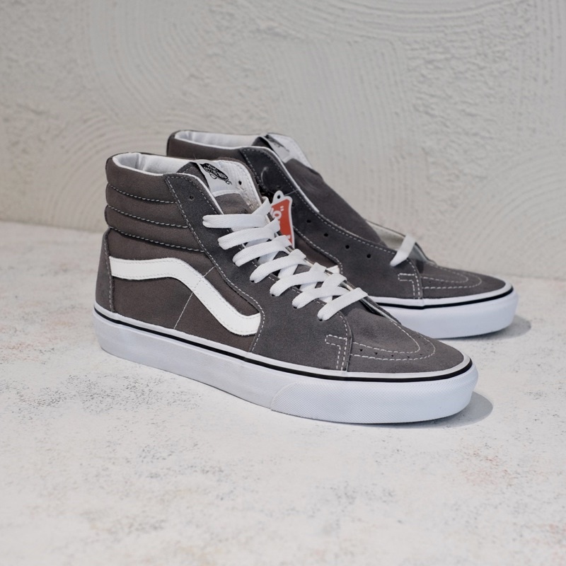 Vans sk8 hot sale hi frost grey