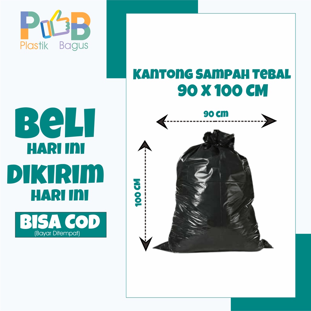 Jual Plastik Sampah Kresek Sampah Kantong Sampah X Cm Hitam