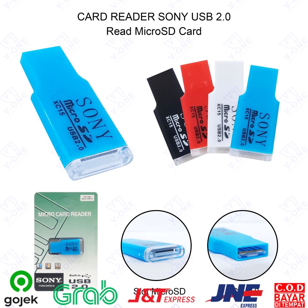 Jual USB Card Reader 2.0 Micro USB Micro SD Card Reader SONY USB