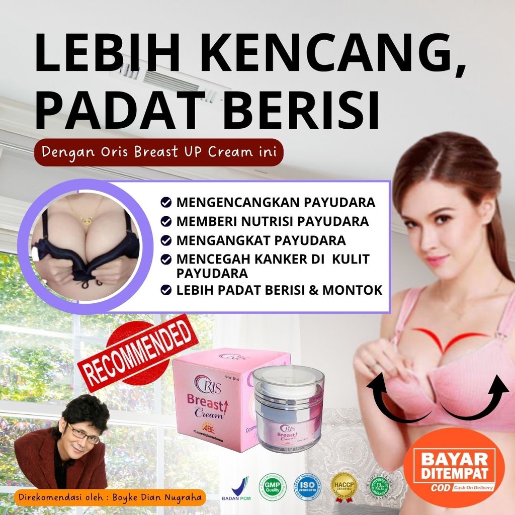 Krim Pengencang Payudara Montok Kenyal Kencang ke atas dlm 7 Hari Oris Breast UP Cream