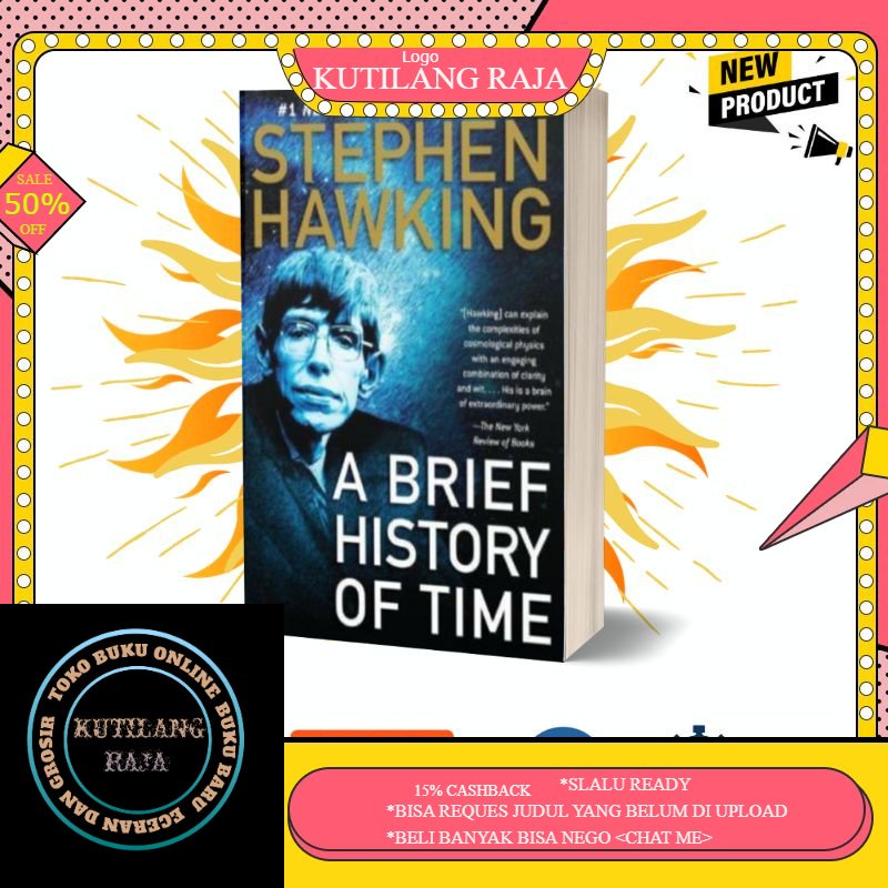 Jual Buku A Brief History Of Time - Stephen Hawking ( English ...