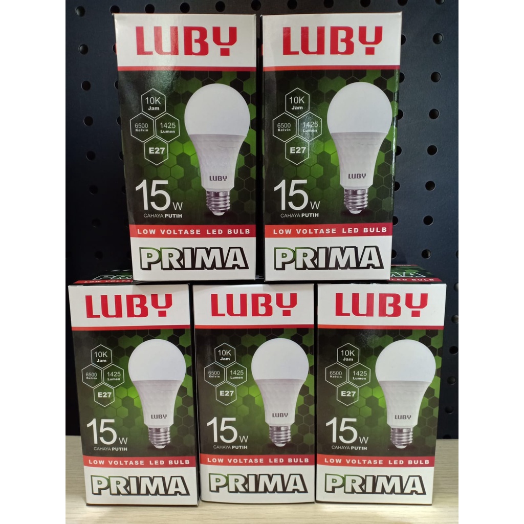 Jual Lampu Led LUBY PRIMA 15W Bohlam Led Bulb Cahaya Putih 15 Watt ...
