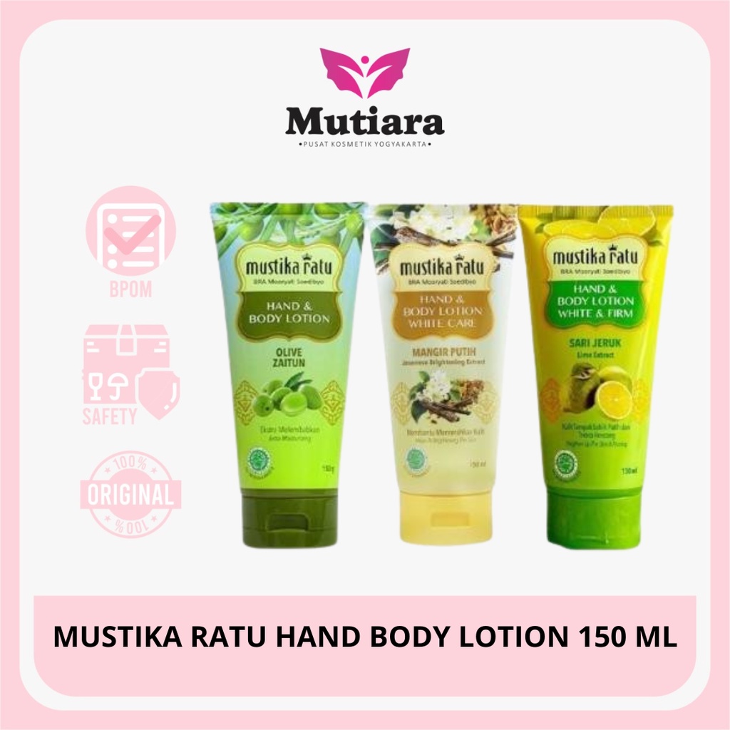 Jual Mustika Ratu Hand Body Lotion 150 Ml Shopee Indonesia