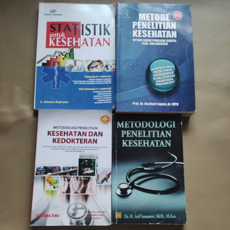 Jual Buku Statistik Untuk Kesehatan/Metode Penelitian Kesehatan / Buku ...