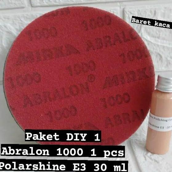 Jual Paket Poles Kaca Baret-Mirka Abralon+Polarshine E3 | Shopee Indonesia
