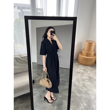 Selim Label Anya Dress Linen Dress Busui Bumil Dress Korean Dress