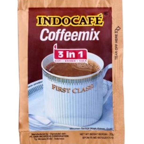 Jual Kopi sachet indocafe cappucino dan coffemix (satu sachet) Shopee