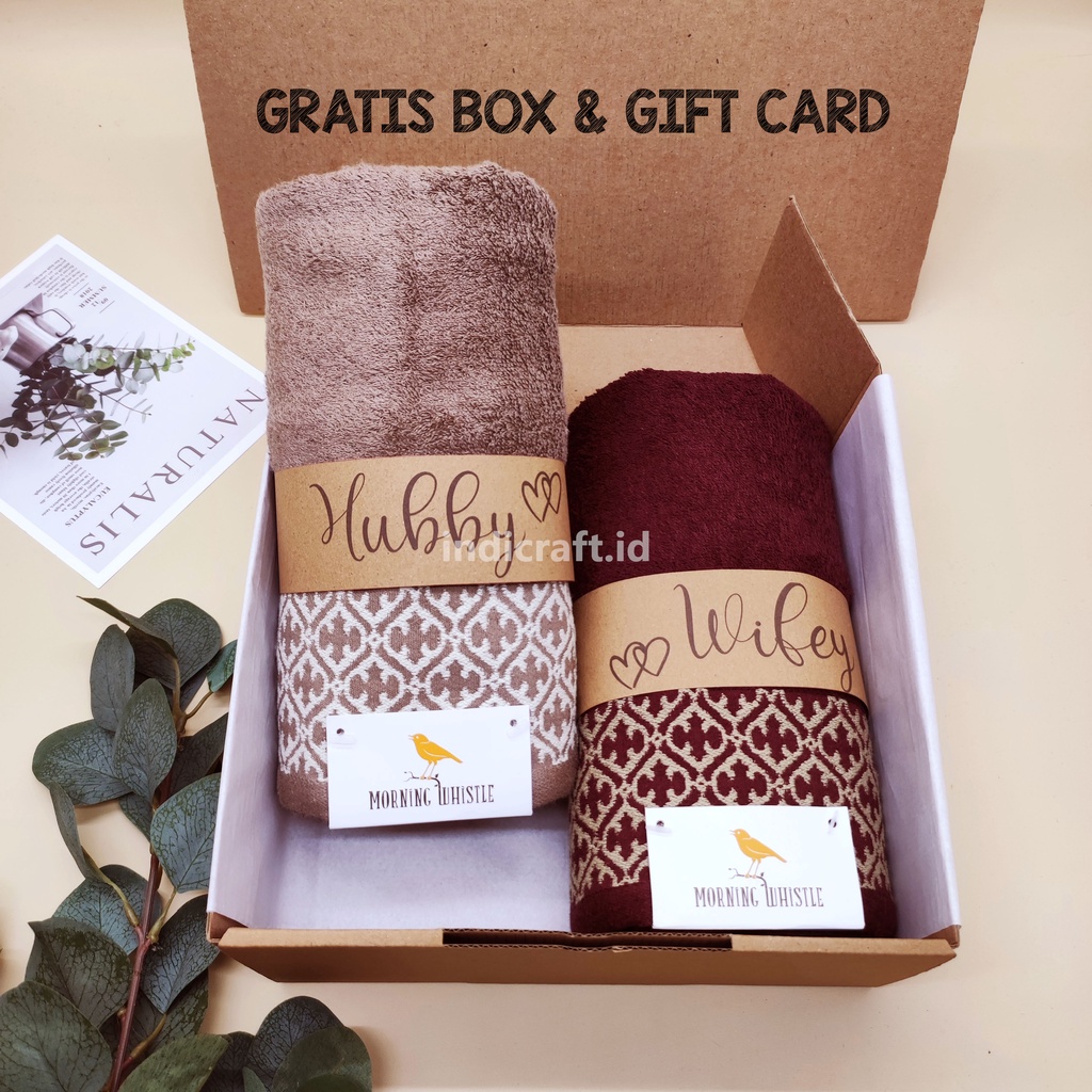 Kado Pernikahan Handuk Couple / Hampers Handuk Couple Seserahan / Kado Wedding Couple Premium