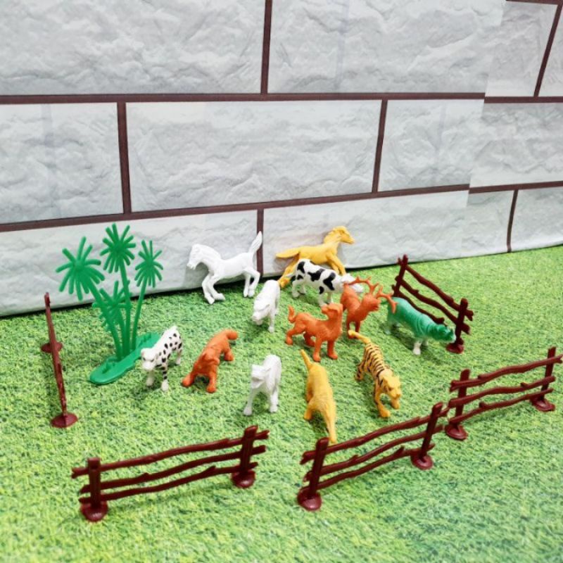Jual Mainan Hewan Unggas & Hewan Ternak - Set Animal Kebun Binatang ...