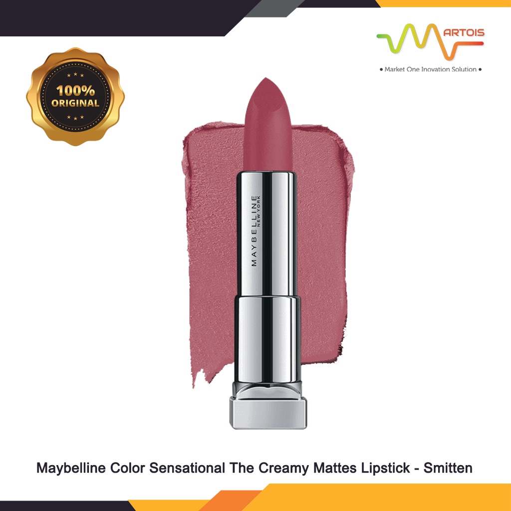 Jual Maybelline Color Sensational The Creamy Mattes Lipstick Smitten ...