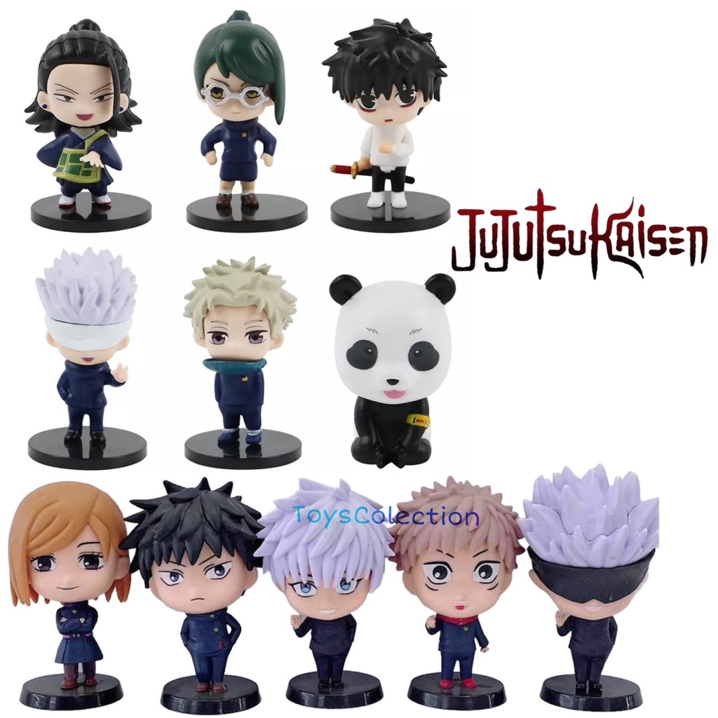 Jual ACTION FIGURE JUJUTSU KAISEN ITADORI GOJO FUSHIGURO SET 5 / 6 PCS ...