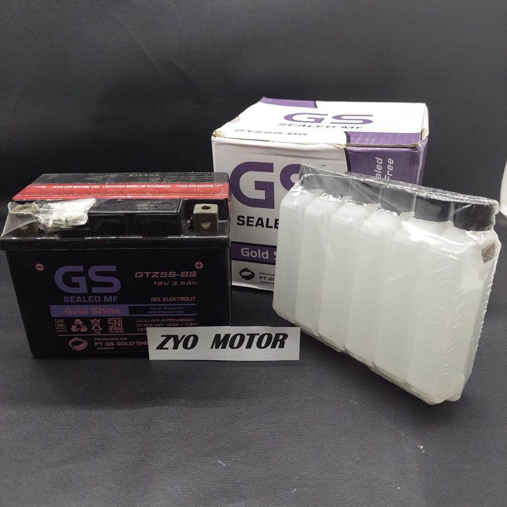 Jual AKI KERING GS GOLD SHINE AKI PREMIUM STANDART GTZ5S-BS | Shopee