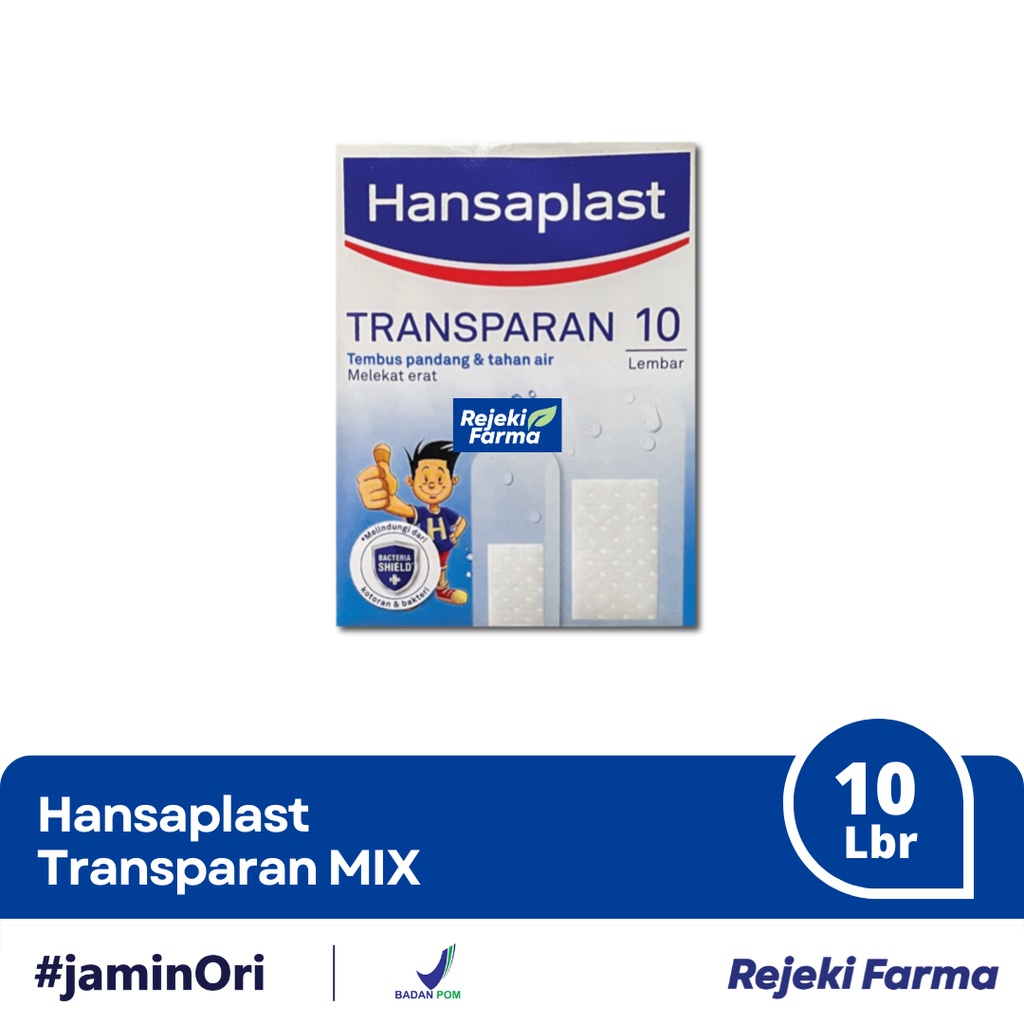 Jual Reydokurniawan Hansaplast Transparant 10 Lembar Pc - Plaster ...