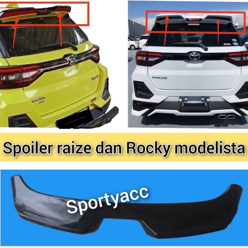 Jual spoiler raize dan rocky modelista | Shopee Indonesia