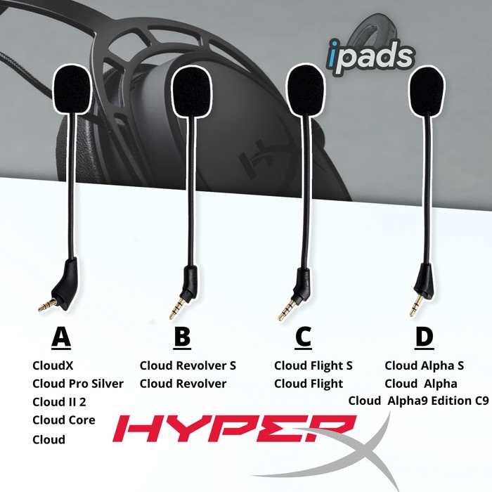 Jual Mic HyperX Cloud X Pro I II 1 2 Core Flight S Revolver Alpha S