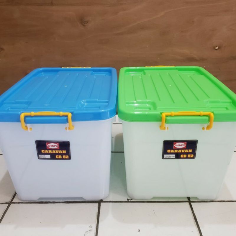 Jual SHINPO CONTAINER BOX PENYIMPANAN 52 LITER HANDY CB 52 PLASTIK ...