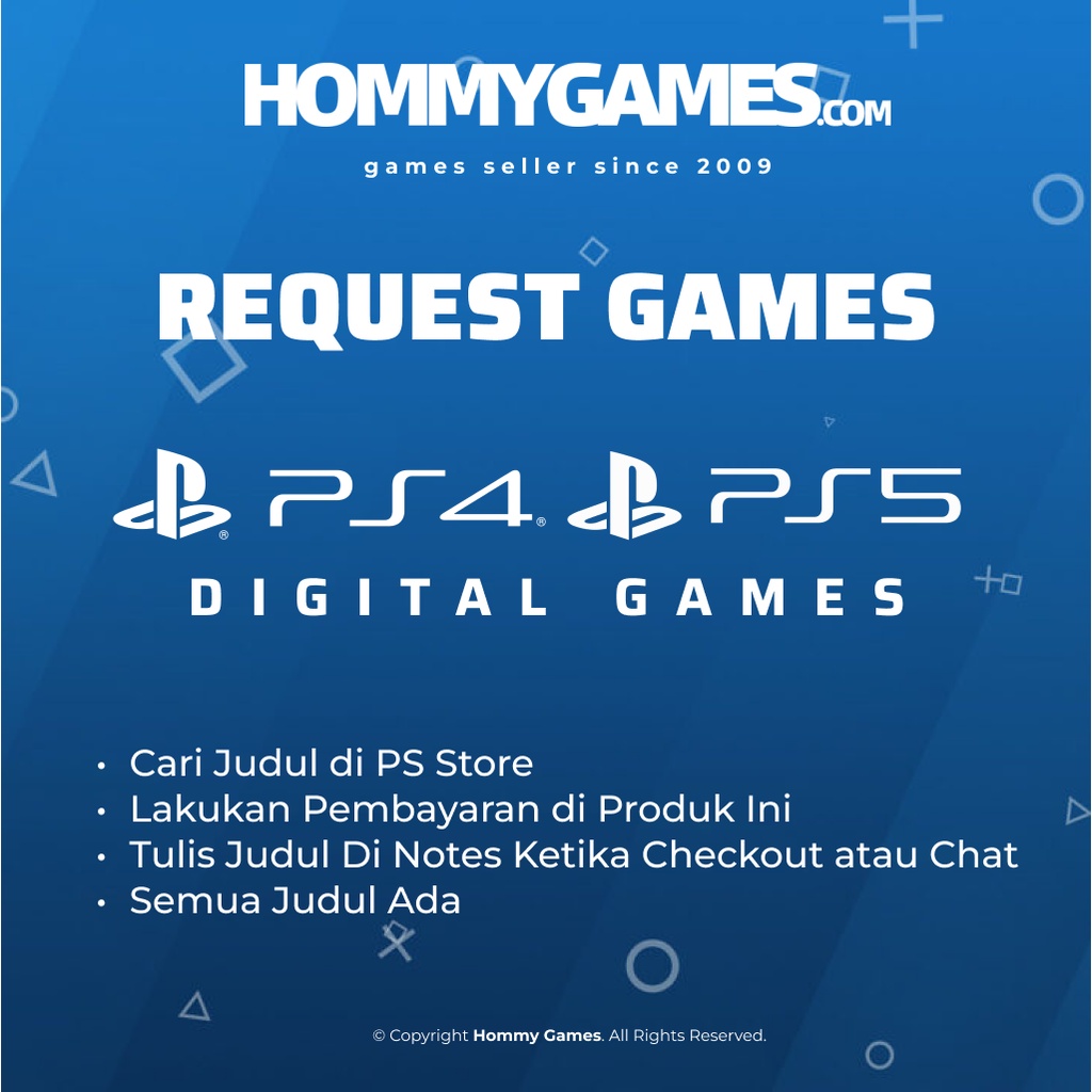 Request Games Digital PS4 dan PS5 (Semua Judul Ada)