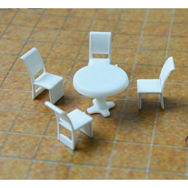 Jual Hari Ini Maket Miniature Meja Makan Dan Kursi Set