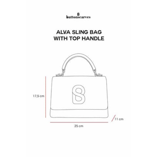 Jual Bag Buttonscarves accessories Alva Sling Bag - Fuchsia
