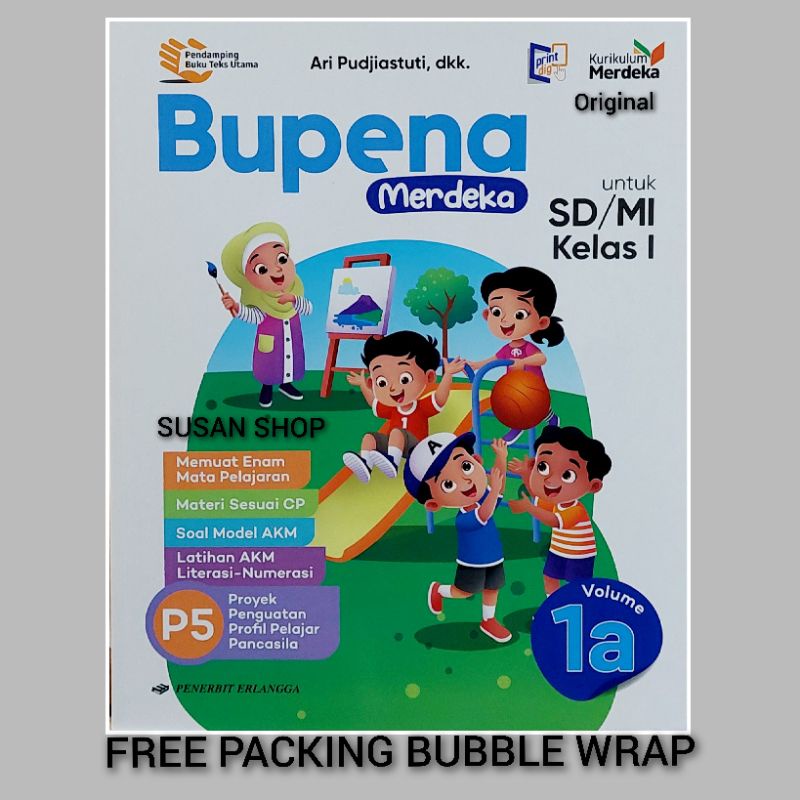 Jual Buku Bupena 1A Kelas 1 SD / MI Volume A Erlangga Kurikulum Merdeka ...