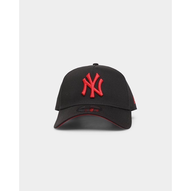 Jual TOPI NEW ERA NY Black Red Adjustable Frame (Import) | Shopee Indonesia