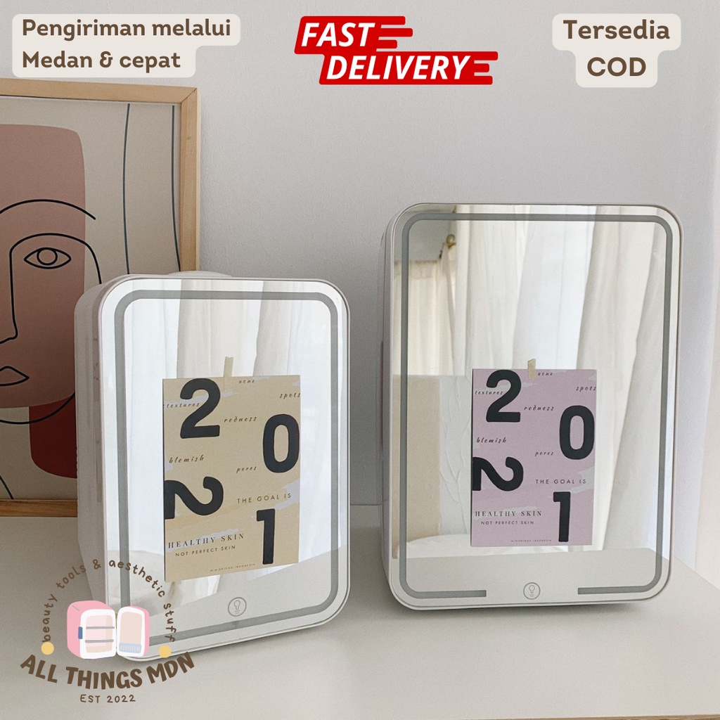 Jual Kulkas Mini LED 8L dan 10 L Kulkas Kecil Kulkas Skin Care Mini