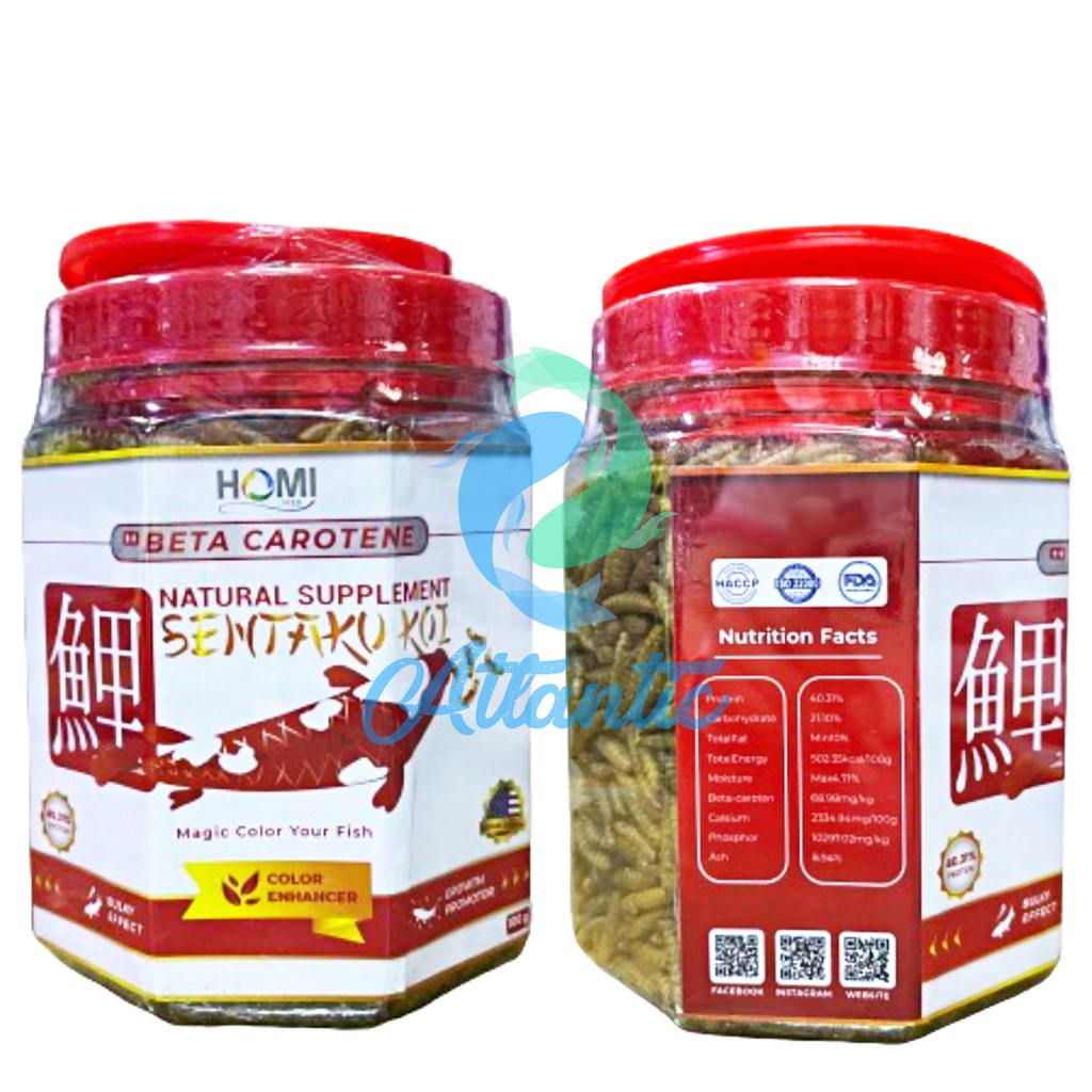 Jual Sentaku Koi Beta Carotene Maggot 100 Gr Pakan Ikan Arwana Louhan ...