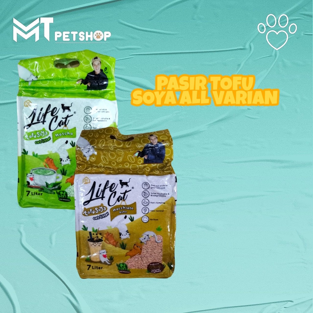 Jual Pasir Kucing Tofu Soya Cat Litter Life Cat Tofu Liter Shopee Indonesia