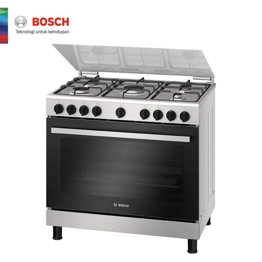 Jual Bosch HGV1E0U50M kompor freestanding / gas range cooker stainless