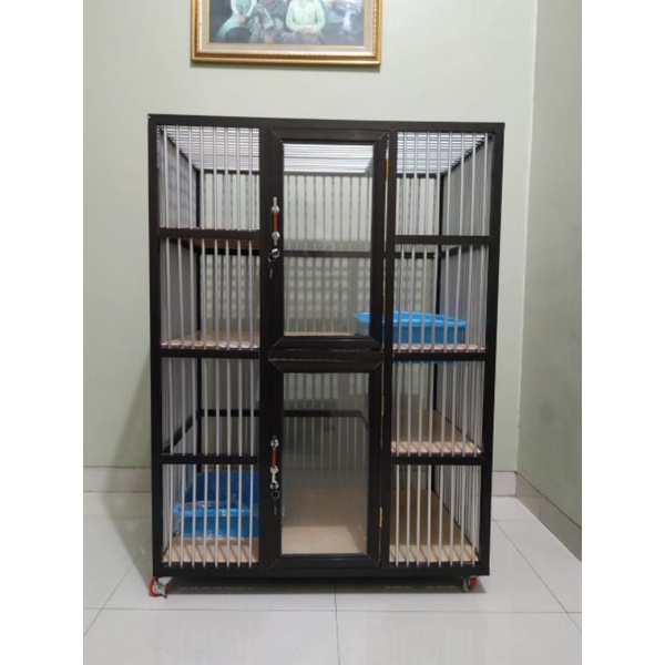 Jual Kandang Rumah Kucing Bahan Alumunium Lantai Keramik Shopee Indonesia