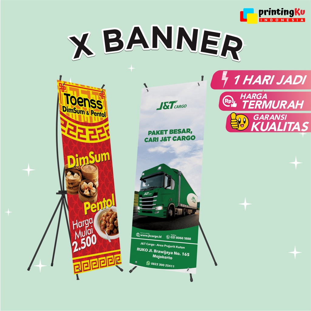 Jual CETAK X BANNER MURAH/ CETAK X BANNER CUSTOM | Shopee Indonesia