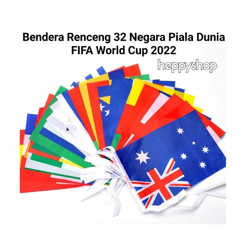 Jual Bendera Renceng Negara Piala Dunia Fifa World Cup Shopee Indonesia