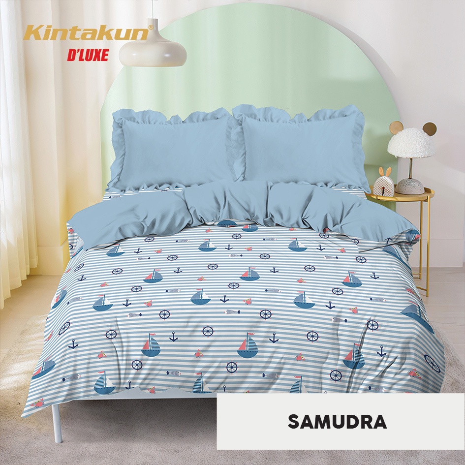 Jual Bed Cover Set Rumbai Deluxe Kintakun Minimalis Ukuran 160x200 ...