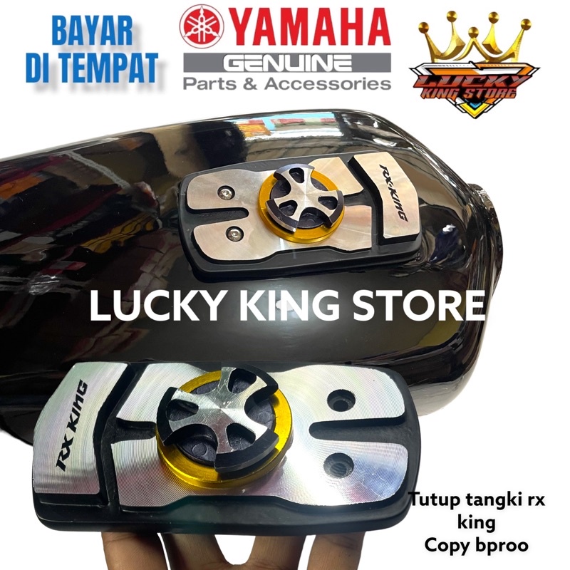 Jual tutup tangki rx king bpro copy finishing cnc kombi hitam | Shopee ...