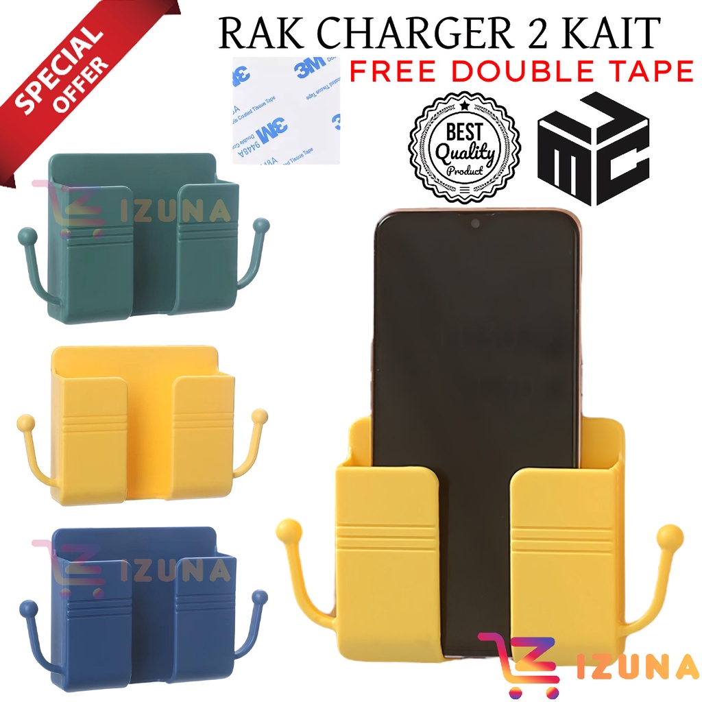 Jual [IZUNA] RAK CHARGER 2 KAIT / RAK GANTUNG HP / RAK GANTUNG REMOTE ...