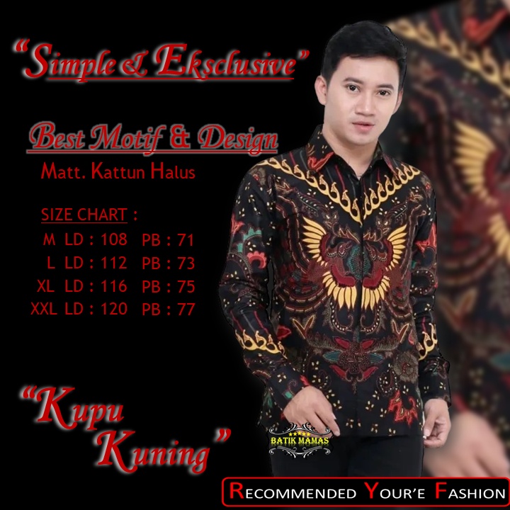 Jual Mamas Batik Terbaru Kemeja Hem Baju Batik Kantor Seragam Dinas