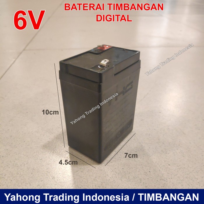 Jual Baterai Timbangan Digital Aki 6 Volt VA6-4 (6V4Ah) | Shopee Indonesia