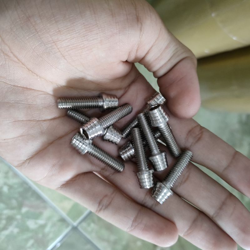 Jual Harga Satuan Baut Probolt Kerucut Chrome Mur Drat Baut Pb Kerucut Shopee Indonesia