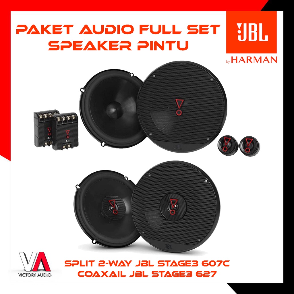 Jual Paket Audio JBL Full Set Speaker Pintu Mobil JBL STAGE 3 Speaker ...