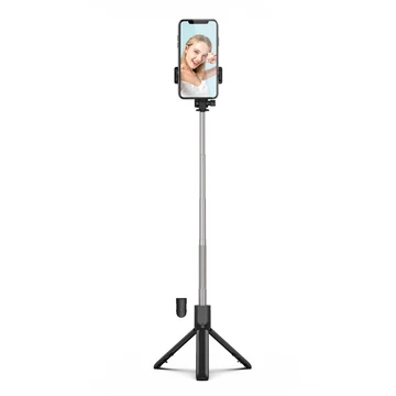 KINGS 5533 Tripod Bluetooth Selfie Stick LED Tripod Lampu LED Tongsis Tripod LED Bluetooth 4 In