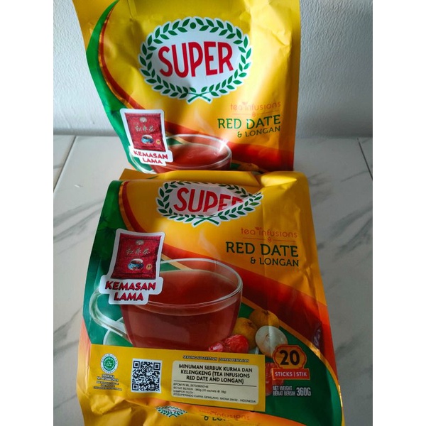 Jual Super Instan Red Date & Longan Tea / Teh Angco Isi 20Sachet @18gr ...
