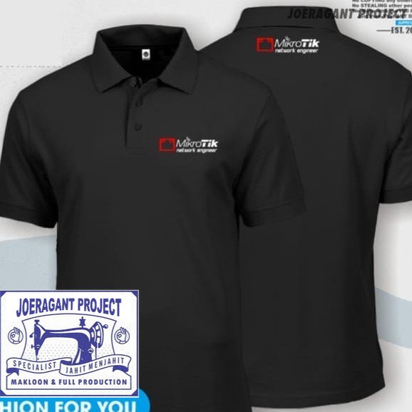 Jual Kaos Polo Baju Kerah Distro MikroTik NETWORK ENGiNEER polos custom ...