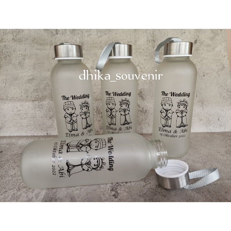 Jual Souvenir Botol Tumbler Doff Sablon Souvenir Botol Kaca Doff Souvenir Botol Tumbler 9375