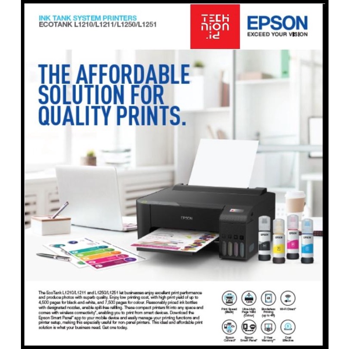 Jual Printer Epson L1250 Wifi Shopee Indonesia 6223