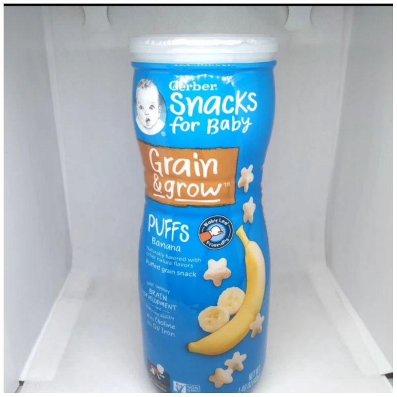 Jual Gerber Puffs Banana 42 gr - puffed Grain Snack 8+ months Original ...