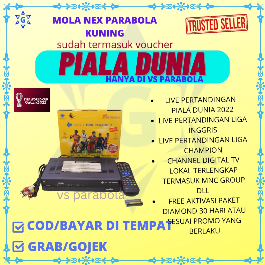 Jual RECEIVER NEX PARABOLA KUNING BISA UNTUK NONTON PIALA DUNIA QATAR